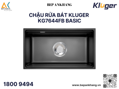 Chậu rửa bát Kluger KG7644FB Basic - Inox 304 posco - Linen dập nổi chống xước